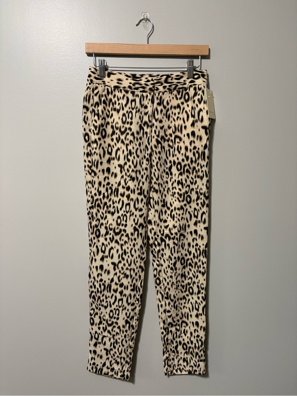 See U Soon Leopard Print Mid Rise Ankle Pants